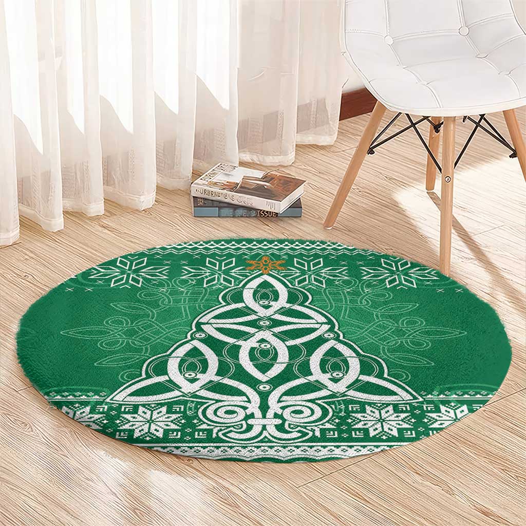 Christmas Ireland Celtic Round Carpet Special Xmas Tree - Wonder Print Shop