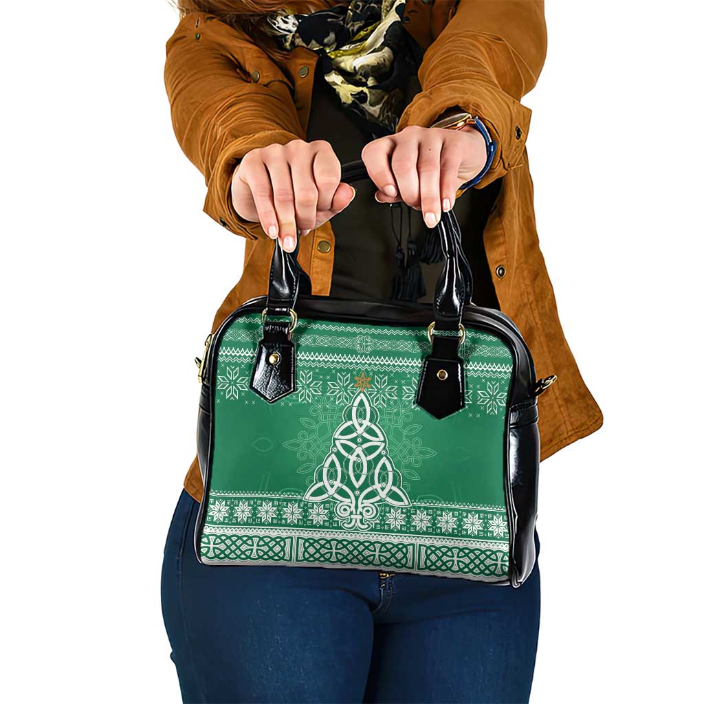 Christmas Ireland Celtic Shoulder Handbag Special Xmas Tree - Wonder Print Shop