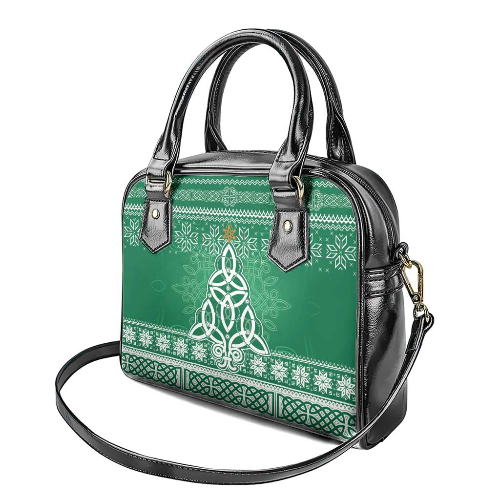 Christmas Ireland Celtic Shoulder Handbag Special Xmas Tree - Wonder Print Shop