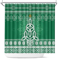 Christmas Ireland Celtic Shower Curtain Special Xmas Tree - Wonder Print Shop