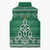 Christmas Ireland Celtic Sleeveless Puffer Jacket Special Xmas Tree - Wonder Print Shop