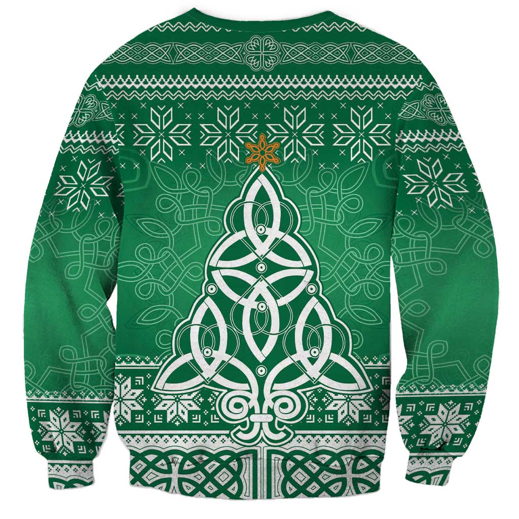 Christmas Ireland Celtic Sweatshirt Special Xmas Tree - Wonder Print Shop