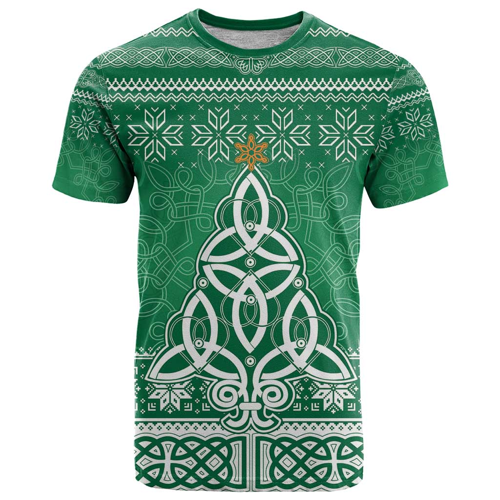 Christmas Ireland Celtic T Shirt Special Xmas Tree - Wonder Print Shop