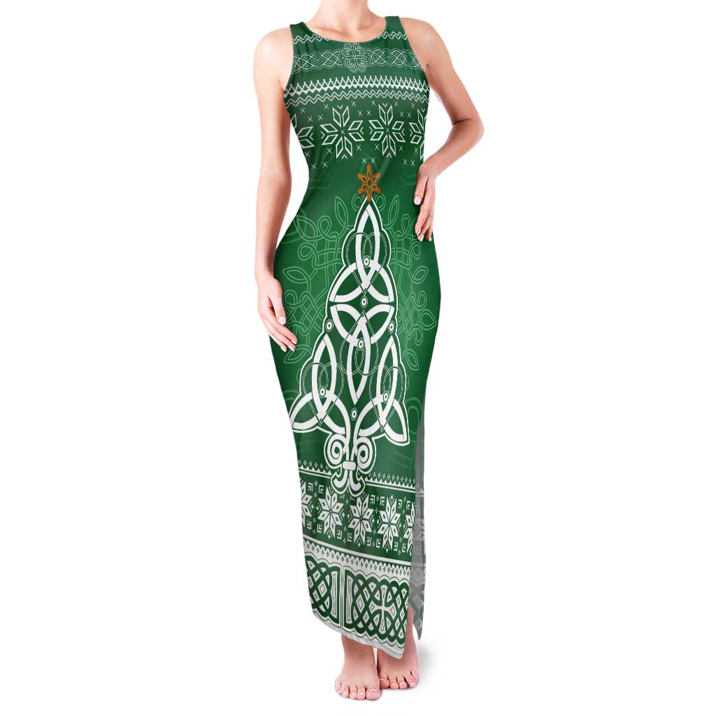 Christmas Ireland Celtic Tank Maxi Dress Special Xmas Tree - Wonder Print Shop
