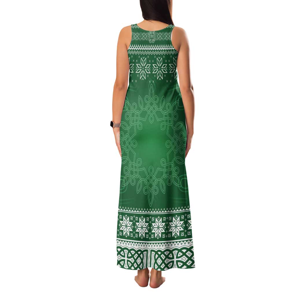 Christmas Ireland Celtic Tank Maxi Dress Special Xmas Tree - Wonder Print Shop