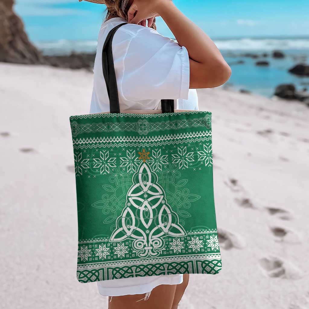 Christmas Ireland Celtic Tote Bag Special Xmas Tree - Wonder Print Shop