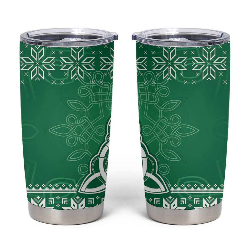 Christmas Ireland Celtic Tumbler Cup Special Xmas Tree - Wonder Print Shop