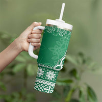 Christmas Ireland Celtic Tumbler With Handle Special Xmas Tree - Wonder Print Shop