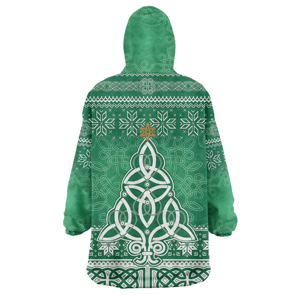 Christmas Ireland Celtic Wearable Blanket Hoodie Special Xmas Tree - Wonder Print Shop