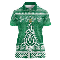 Christmas Ireland Celtic Women Polo Shirt Special Xmas Tree - Wonder Print Shop