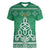 Christmas Ireland Celtic Women V-Neck T-Shirt Special Xmas Tree - Wonder Print Shop