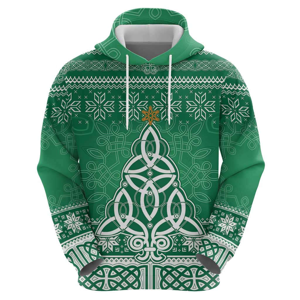 Christmas Ireland Celtic Zip Hoodie Special Xmas Tree - Wonder Print Shop