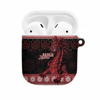 Christmas Wales Celtic AirPods Case Welsh Dragon Nadolig Llawen - Wonder Print Shop