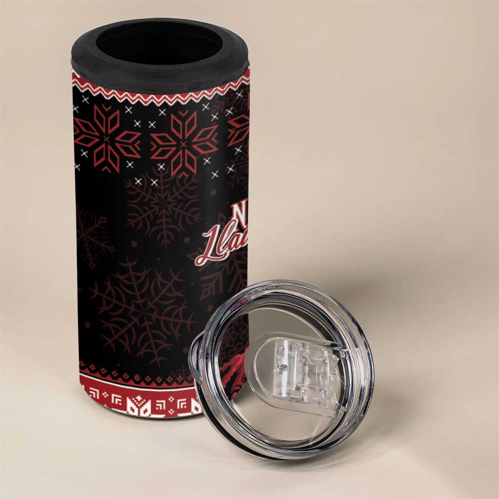 Christmas Wales Celtic 4 in 1 Can Cooler Tumbler Welsh Dragon Nadolig Llawen - Wonder Print Shop