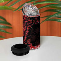 Christmas Wales Celtic 4 in 1 Can Cooler Tumbler Welsh Dragon Nadolig Llawen - Wonder Print Shop