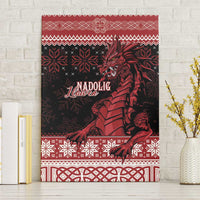 Christmas Wales Celtic Canvas Wall Art Welsh Dragon Nadolig Llawen - Wonder Print Shop