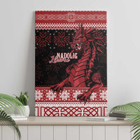 Christmas Wales Celtic Canvas Wall Art Welsh Dragon Nadolig Llawen - Wonder Print Shop