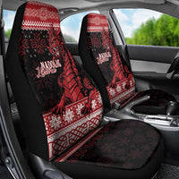 Christmas Wales Celtic Car Seat Cover Welsh Dragon Nadolig Llawen - Wonder Print Shop