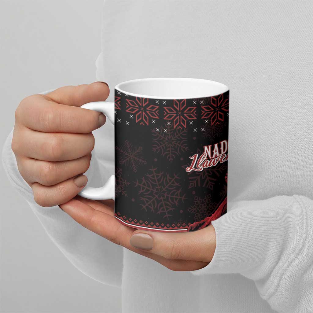 Christmas Wales Celtic Ceramic Mug Welsh Dragon Nadolig Llawen - Wonder Print Shop