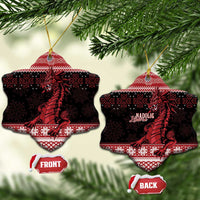 Christmas Wales Celtic Ceramic Ornament Welsh Dragon Nadolig Llawen - Wonder Print Shop