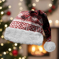 Christmas Wales Celtic Christmas Santa Hat Welsh Dragon Nadolig Llawen - Wonder Print Shop