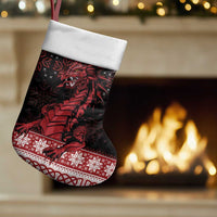 Christmas Wales Celtic Christmas Stocking Welsh Dragon Nadolig Llawen - Wonder Print Shop