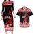 Christmas Wales Celtic Couples Matching Long Sleeve Bodycon Dress and Hawaiian Shirt Welsh Dragon Nadolig Llawen - Wonder Print Shop
