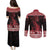 Christmas Wales Celtic Couples Matching Puletasi and Long Sleeve Button Shirt Welsh Dragon Nadolig Llawen - Wonder Print Shop