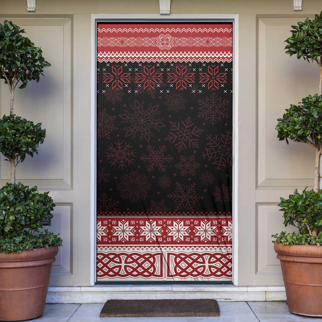 Christmas Wales Celtic Door Cover Welsh Dragon Nadolig Llawen - Wonder Print Shop
