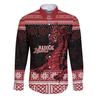 Christmas Wales Celtic Family Matching Puletasi and Hawaiian Shirt Welsh Dragon Nadolig Llawen - Wonder Print Shop