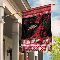 Christmas Wales Celtic Garden Flag Welsh Dragon Nadolig Llawen - Wonder Print Shop