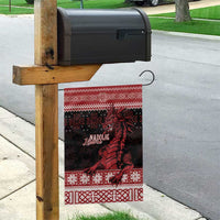 Christmas Wales Celtic Garden Flag Welsh Dragon Nadolig Llawen - Wonder Print Shop