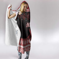 Christmas Wales Celtic Hooded Blanket Welsh Dragon Nadolig Llawen - Wonder Print Shop