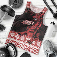 Christmas Wales Celtic Men Tank Top Welsh Dragon Nadolig Llawen - Wonder Print Shop