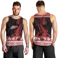 Christmas Wales Celtic Men Tank Top Welsh Dragon Nadolig Llawen - Wonder Print Shop