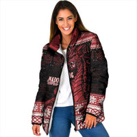Christmas Wales Celtic Padded Jacket Welsh Dragon Nadolig Llawen - Wonder Print Shop