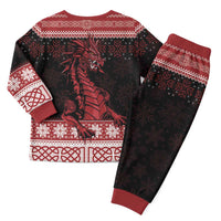 Christmas Wales Celtic Christmas Pajama Set Welsh Dragon Nadolig Llawen - Wonder Print Shop