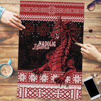 Christmas Wales Celtic Puzzle Welsh Dragon Nadolig Llawen - Wonder Print Shop