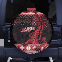 Christmas Wales Celtic Spare Tire Cover Welsh Dragon Nadolig Llawen - Wonder Print Shop