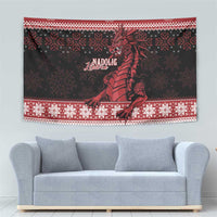 Christmas Wales Celtic Tapestry Welsh Dragon Nadolig Llawen - Wonder Print Shop