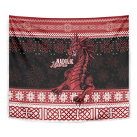 Christmas Wales Celtic Tapestry Welsh Dragon Nadolig Llawen - Wonder Print Shop