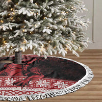 Christmas Wales Celtic Tree Skirt Welsh Dragon Nadolig Llawen - Wonder Print Shop