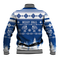 Finland Christmas Hannunvaakuna Tattoo Baseball Jacket Hyvaa Joulua - Flag Color LT7 - Wonder Print Shop