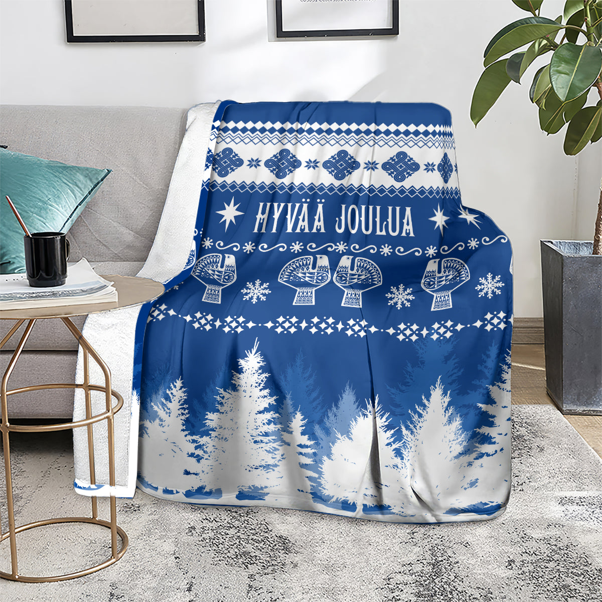finland-christmas-hannunvaakuna-tattoo-blanket-hyvaa-joulua-flag-color