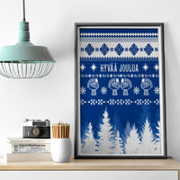 Finland Christmas Hannunvaakuna Tattoo Canvas Wall Art Hyvaa Joulua - Flag Color LT7 - Wonder Print Shop