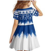 Finland Christmas Hannunvaakuna Tattoo Family Matching Mermaid Dress and Hawaiian Shirt Hyvaa Joulua - Flag Color LT7 - Wonder Print Shop