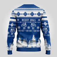 Finland Christmas Hannunvaakuna Tattoo Ugly Christmas Sweater Hyvaa Joulua - Flag Color - Wonder Print Shop
