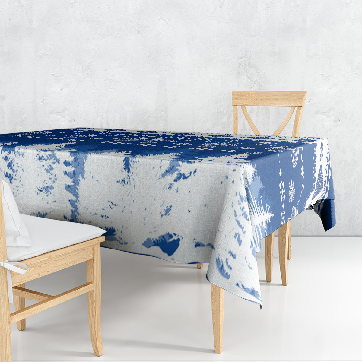 Finland Christmas Hannunvaakuna Tattoo Tablecloth Hyvaa Joulua - Flag Color - Wonder Print Shop