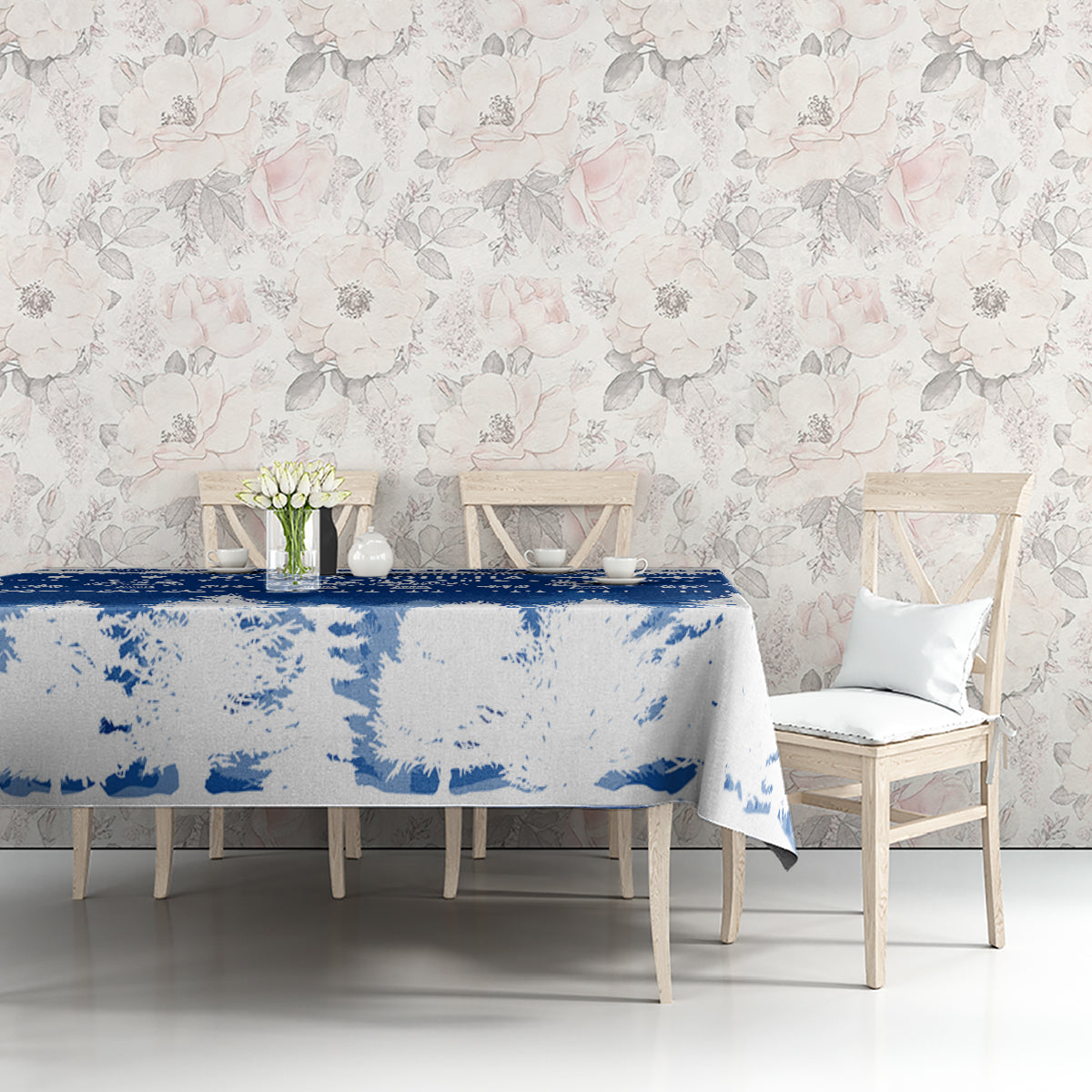 Finland Christmas Hannunvaakuna Tattoo Tablecloth Hyvaa Joulua - Flag Color - Wonder Print Shop