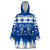 Finland Christmas Hannunvaakuna Tattoo Wearable Blanket Hoodie Hyvaa Joulua - Flag Color - Wonder Print Shop
